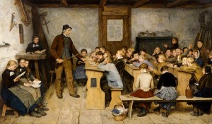 Albert Anker, L’école du village, 1896, Basel, Kunstmuseum